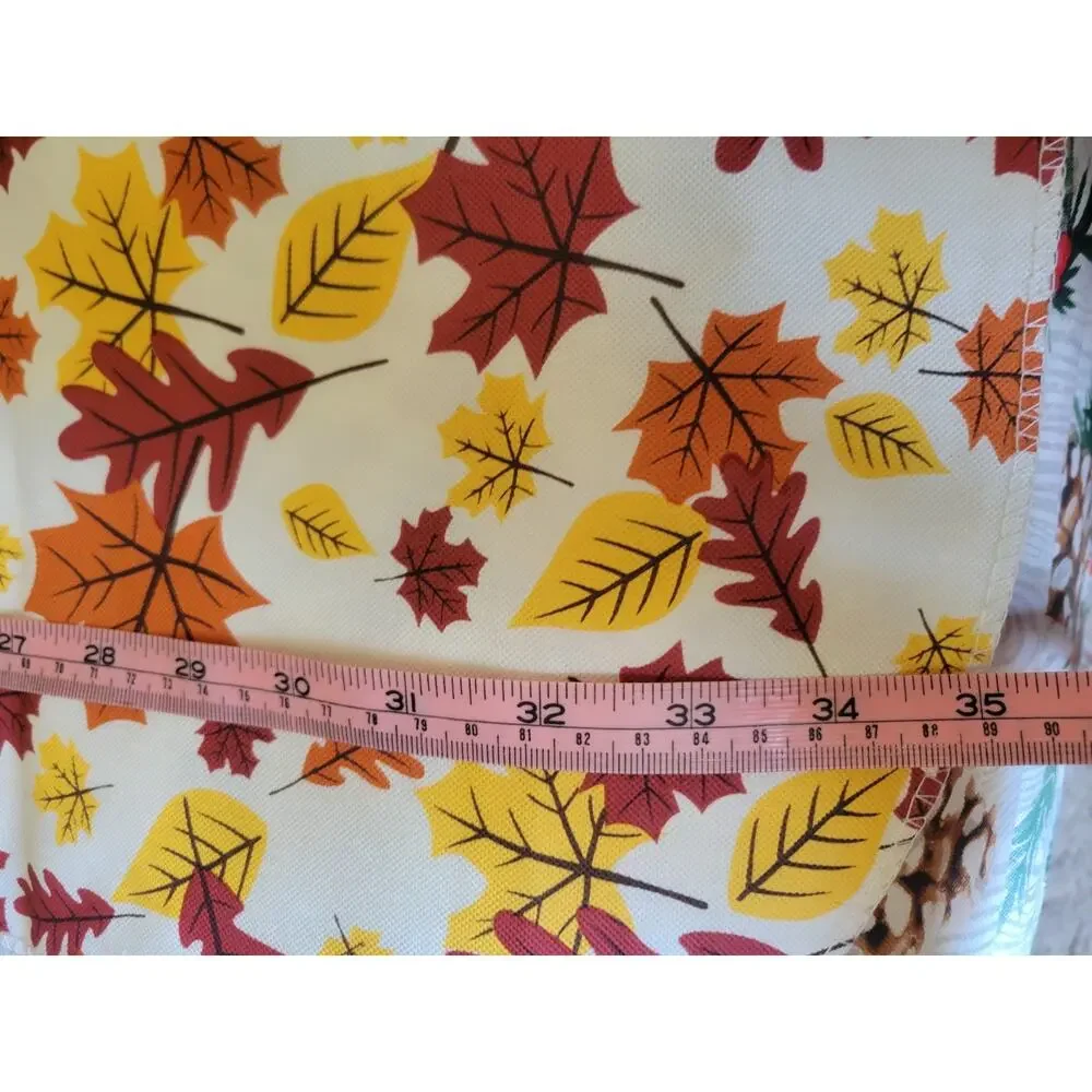 Holiday Tablecloth Bundle 3 Fall Autumn Christmas Patriotic Vinyl Decor 52 x 70